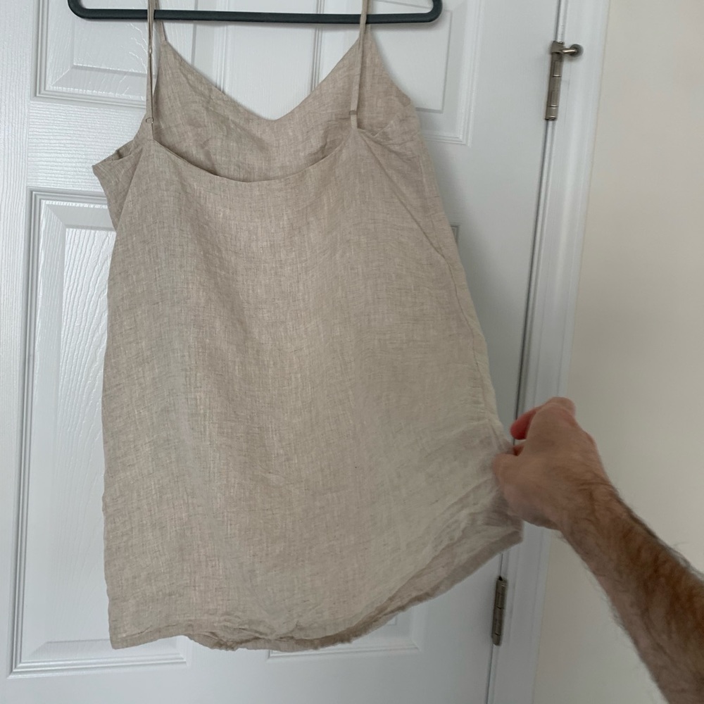 Bed Threads Oatmeal 100% French Flax Linen Slip - Picture 3 of 15